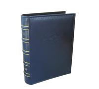 Big 6 Inches 4.5 * 6" 4D Photo Album Imitation Leather PU Cover Picture Tour Autograph Book(A dark blue)