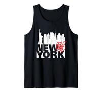 Big Apple New York City Silhouette Vintage NYC Gráfico Camiseta sin Mangas