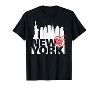 Big Apple New York Silhouette Graphic Hoodie Camiseta