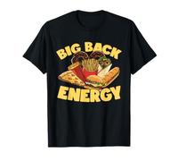 Big Back Energy Snacks Hamburguesa Papas Fritas Hombres Mujeres Niños Camiseta