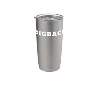 Big Back Graphic Apparel Novedad Top Ropa Gear Vaso térmico de acero inoxidable de doble pared