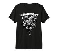 Big Bad Krampusnacht Krampus Creepy Christmas Blanco y Negro Camiseta Premium