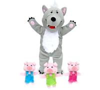 Big Bad Wolf & 3 Little Pigs Tellatale Hand Puppet