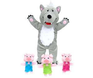 Big Bad Wolf & 3 Little Pigs Tellatale Hand Puppet