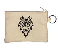 Big Bad Wolf - Llavero con diseño tribal, color beige, beige, Talla única
