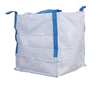 Big Bag 1000kg. Big Bag grande. Sacos para escombros de obra. Bolsas jardin. Saco de transporte 90x90x90 cm. Saco Big Bag Rafia para Obra y Jardinería. Reforzada y Resistente, 4 asas,