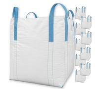 Big Bag - Bolsa grande (90 x 90 x 110 cm, gran estabilidad, hasta 1500 kg, eliminación de bolsas grandes con 4 trabillas, 10 unidades)