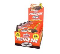 BIG - Barritas Proteina - Barritas Proteinas Sin Azucar - Snack Saludable Alto en Proteínas - + 24 gr por Barrita - Protein Bar con Sabores Exclusivos - Sin Gluten - (Caja (15 uds), Conguitos Dark)