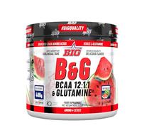 BIG - BCAA Glutamina Micronizada Kyowa - BCAA & Glutamina Materia Prima Premium - Rendimiento Físico y Recuperación - BCCAs con L-Glutamina - BCCAs Aminoacidos - Sabores Exclusivos (400g, Pineapple)