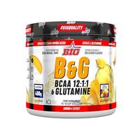 BIG - BCAA Glutamina Micronizada Kyowa - BCAA & Glutamina Materia Prima Premium - Rendimiento y Recuperación - BCCAs con L-Glutamina - BCCAs Aminoacidos - Sabores Exclusivos(400g, Mango & Pineapple)
