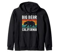 Big Bear, California, Lake Village, esquí, Nieve y Acampada en el Sur de California Sudadera con Capucha