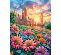 Big Ben al Atardecer Rompecabezas 1000 Piezas Cartón para Expertos Cuento de Hadas tierno de acompañamiento Mejora Atención para Semana Santa Garantía Satisfacción Más Vendido 1000 PCS