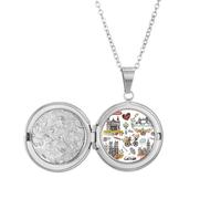 Big Ben London England Art Deco - Collar con medallón de moda, joyería para regalo de cumpleaños