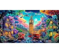 Big-Ben-Palace-of-Westminster-London 1000 Piezas Puzzle Educativo Papel Reciclado para Adultos Desafiante Idea 70x50/1000pcs
