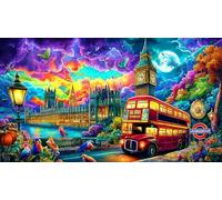 Big-Ben-Palace-of-Westminster-London 1000 Piezas Puzzle para Adultos Juego Educativo relajación Desafiante Papel Reciclado Idea de Regalo 38x26/1000pcs