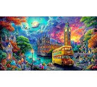 Big-Ben-Palace-of-Westminster-London 1000 Piezas Puzzle Reciclado para Adultos Juego Educativo relajación Desafiante Idea de Regalo 38x52/1000pcs