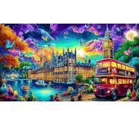 Big-Ben-Palace-of-Westminster-London Puzzle Adultos 1000 Piezas Juego Educativo relajación Desafiante Papel Reciclado Idea de Regalo 70x50/1000pcs