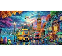 Big-Ben-Palace-of-Westminster-London Puzzle Adultos 1000 Piezas Juego Educativo relajación Desafiante Papel Reciclado Idea de Regalo 38x26/1000pcs