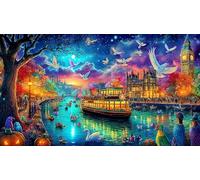 Big-Ben-Palace-of-Westminster-London Puzzle Adultos 1000 Piezas Juego Educativo relajación Desafiante Papel Reciclado Idea de Regalo 38x26/1000pcs