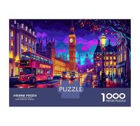 Big Ben Puzzle Imposible,desafío for Adults London Night Scene Juego Educativo 1000 Piezas Obra De Arte De Juego De para Adultos Y Niños A Partir De 12 Años 52x38cm/1000pcs