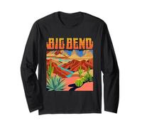 Big Bend National Park Vintage Desert Canyon Senderismo Camping Manga Larga