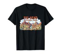 Big Bend National Park Vintage Desierto Paisaje Texas Viajes Camiseta
