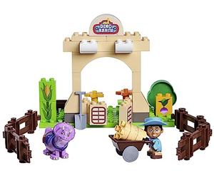 Big-Bloxx - Dino Ranch Farm - Bloques de construcción (40 Piezas) para Cassidy Ranch con Figura de Miguel y Dino, Tango, fichas para niños de 18 Meses a 5 años