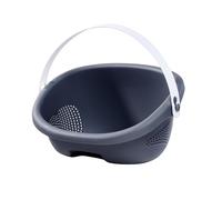 Big Cesta de equipaje Big Bobby Basket – blanco/negro, con asa y adaptador, para 1–5 años