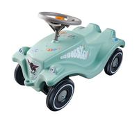 Big Bobby Car Classic Green Sea - Coche Antideslizante a Partir de 1 año en Colorido diseño Marino con Volante de Seguridad Gris y claxon, para niños de 1 a 5 años (hasta 50 kg), Salvia con Pegatinas