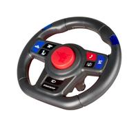 Big Bobby Car SOS Sound Volante - Volante multifunción con luz + Sirena, luz Azul, Radio, teléfono de Coche, Faro LED, Apto para Bobby Car + Tractor a Partir de 2010, a Partir de 12 Meses