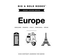 Big & Bold: Europe (Italy, Spain, Portugal, France, England) - High-Contrast Baby Book. 60+ Illustrations for Visual Stimulation & Sensory Development ... Toys. Baby Shower Gift & Baby Welcome Home