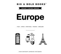 Big & Bold: Europe (Italy, Spain, Portugal, France, England) - High-Contrast Infant Book, Visual Stimulation & Sensory Development for Newborns to 12 ... Toys. Baby Shower & Baby Welcome Home Gift.