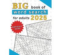 Big Book of Word Search 2025. Difficult Words. Word Search Puzzle Book for Adults.