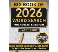 Big Book of Word Search - 4800 Words: Huge Word Search Puzzle Book for Adults and Seniors | Large Print Easy to Read for Relaxation, Focus and an Active Mind | 200 Puzzles