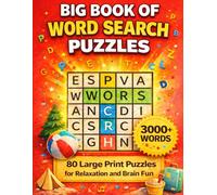 Big Book of Word Search Puzzles: Large Print Word Search for Adults and Seniors | 80 Relaxing Puzzles with 3000+ Words for Brain Training and Fun