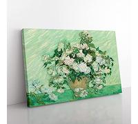 Big Box Art Roses Vol.1 by Vincent Van Gogh - Lienzo decorativo decorativo (76 x 50 cm, 30 x 20 pulgadas), color verde, verde y verde