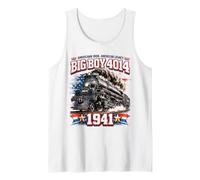 Big Boy 4014 American Vintage Steam Locomotive Train Camiseta sin Mangas