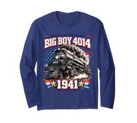Big Boy 4014 American Vintage Steam Locomotive Train Manga Larga