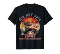 Big Boy 4014 Locomotora de Vapor Vintage Americano Camiseta