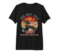 Big Boy 4014 Locomotora de Vapor Vintage Americano Camiseta Premium