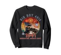 Big Boy 4014 Locomotora de Vapor Vintage Americano Sudadera