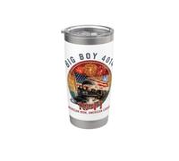 Big Boy 4014 Locomotora de vapor vintage americano Vaso térmico de acero inoxidable de doble pared