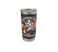 Big Boy 4014 Train America Turns 250 Years Freedom Patriotic Vaso térmico de acero inoxidable de doble pared