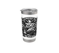 Big Boy 4014 Train America Turns 250 Years Freedom Patriotic Vaso térmico de acero inoxidable de doble pared