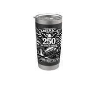 Big Boy 4014 Train America Turns 250 Years Freedom Patriotic Vaso térmico de acero inoxidable de doble pared