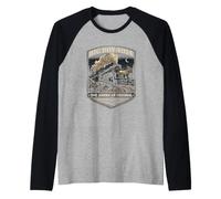 Big Boy 4014 Train Engineer Steam Train Conductor American Camiseta Manga Raglan