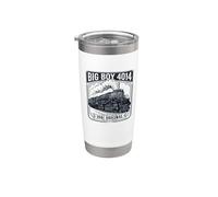 Big Boy 4014 Train Engineer Steam Train Conductor American Vaso térmico de acero inoxidable de doble pared