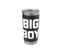 Big Boy T-Shirt Funny Diching Novelty Humor Sarcástico Fat Guy Vaso térmico de acero inoxidable de doble pared