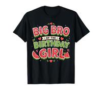 Big Bro of The Birthday Girl Watermelon Family Party Camiseta