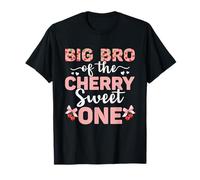 Big Bro Of The Cherry Sweet One 1er Cumpleaños Cherry Lover Camiseta